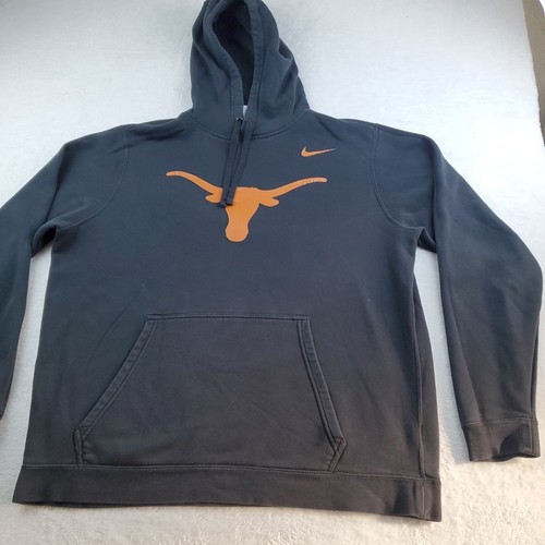 Nike Texas Longhorns Felpa con Cappuccio Uomo XLlarge Fodera in Pile Giacca Pullover - Foto 4 di 21