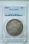 1888-S $1 Silver Morgan Dollar PCGS AU53 #3437