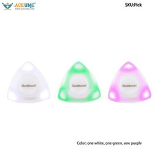 Cool Touch Luminous Triangle Pick Bass Guitar Paddle LED Night Light Assist