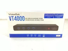 VisionTek VT4000 Dual 4K Docking Station - USB-C/A - DP, HDMI - 901005