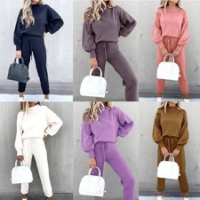 Womens Tracksuits Pyjamas Ladies Lounge Wear Joggers Active Sports 2 PCS