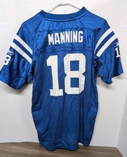 Indianapolis Colts Peyton Manning 18 Youth XL Reebok Blue NFL Football Jersey