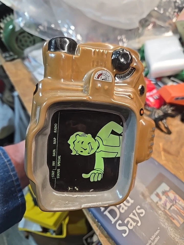 Fallout Pip Boy Ceramic Mug 45 OZ Fallout 4 Collector’s Edition EUC Only Display - Image 2 of 4
