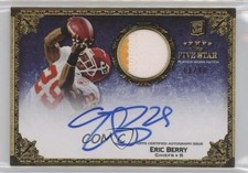 2010 Topps Five Star Rookie Gold 19/40 Eric Berry #179 Patch Auto 3g3
