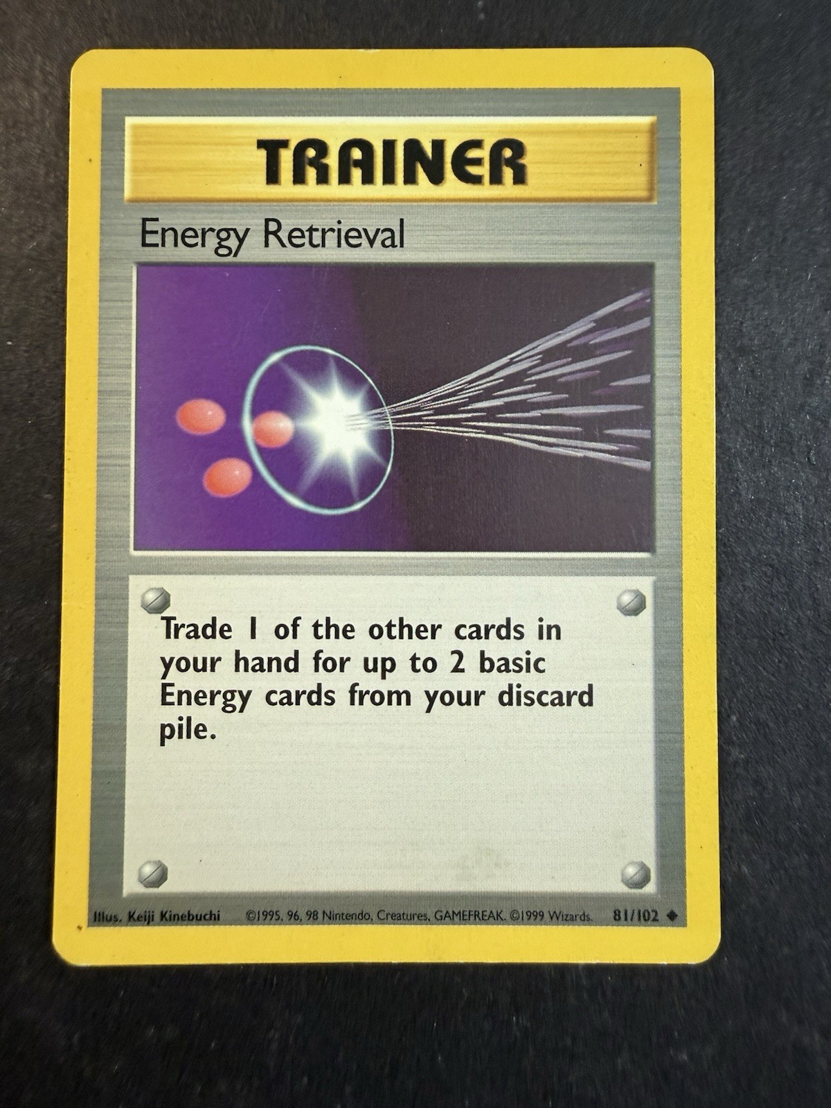 ENERGY RETRIEVAL 81/102 UNCOMMON BASE SET UNLIMITED POKEMON MP