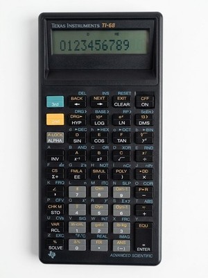 Texas Instruments TI-68 Advanced Scientific Taschenrechner Voll funktionstüchtig