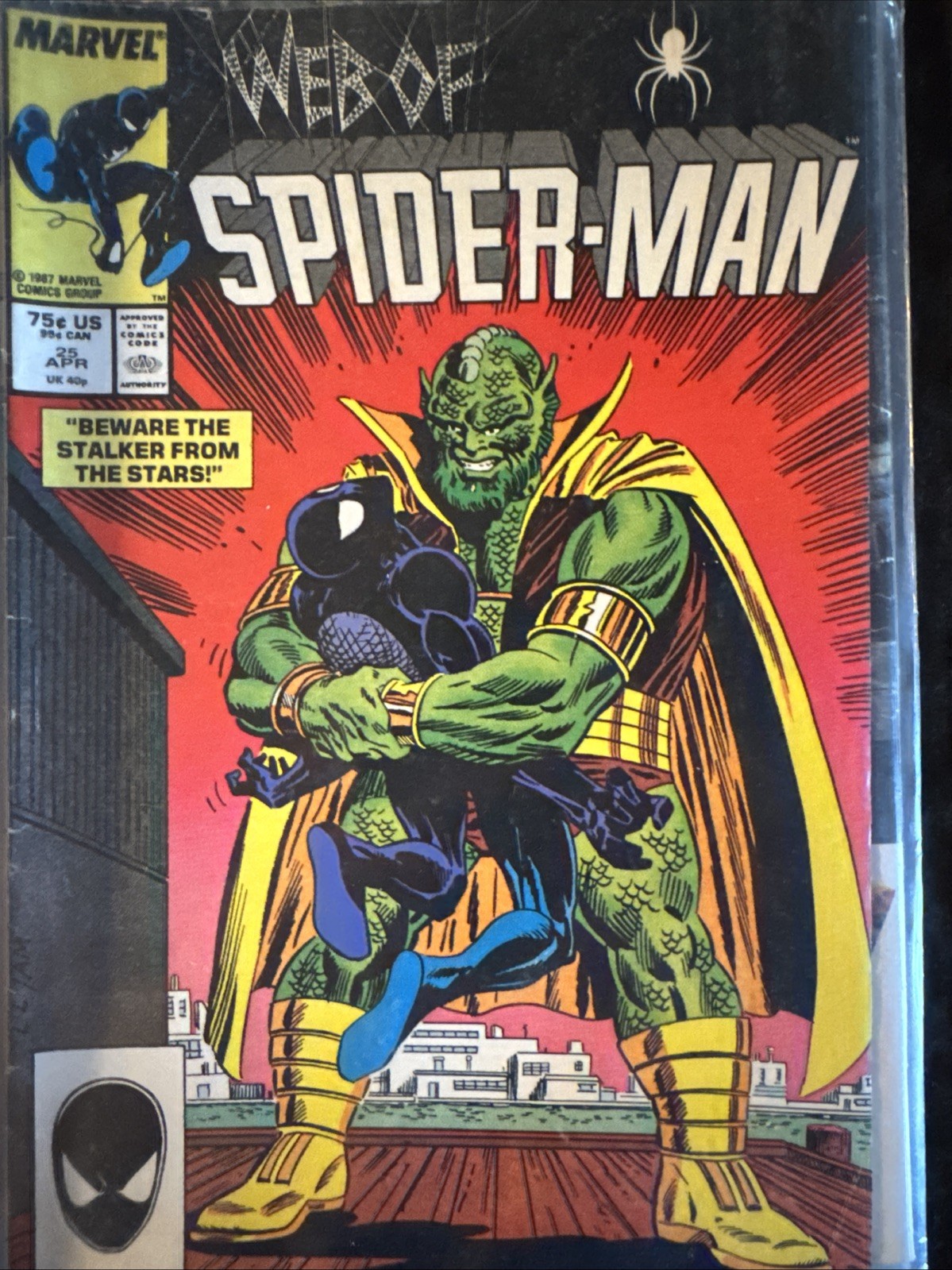 Web of Spider-Man #25 Newsstand Variant (Marvel Comics April 1987)