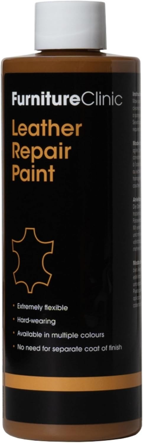 Furniture Clinic Leather Repair Paint & Dye Self Seal Colourant Camel 250ml New