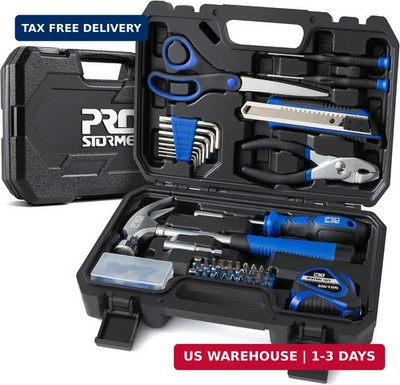 Prostormer 93-Piece Tool Kit, Small Starter Tool Set, Blue