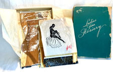 3 Pairs Ladies s Fine Hosiery New in Box Vintage Nylons Thigh High Hosiery 9 1/2