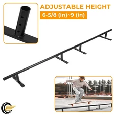 99" Skate Rail Skateboard Ramp Grind Rail for Inline Skates Adjustable Height