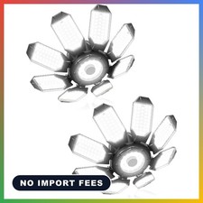 Garage Lights w/ 8 Deformable Panels, 28000LM 6500K Ultra Brighter