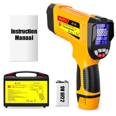 NJTY Infrared Thermometer Gun, High Temp Laser IR Pyrometer for Industrial Use