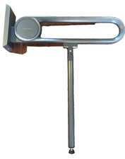 Maniglione Pieghevole per Disabili 600mm - Maniglia Supporto Sicurezza Bagno Grigio - Doc M