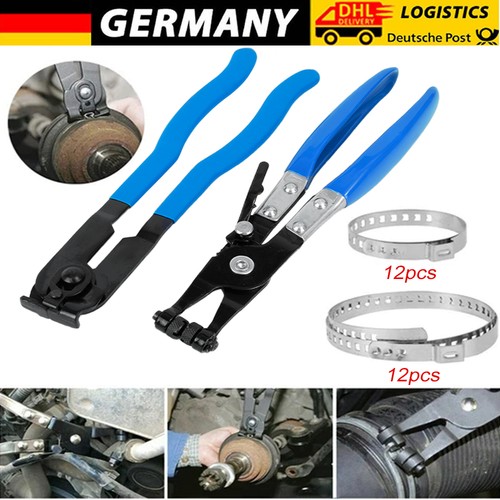 2x Schlauchklemmenzange Set Schlauchschellenzange Kfz Werkzeug Manschetten Zange