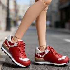 1/6 Mujer Figura Zapatos Informales PVC Mini Tenis Modelo Juguete Zapatos para Hágalo Usted Mismo