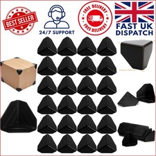 200 Pcs Black Corner Guards for Safe Packaging & Shipping Protection