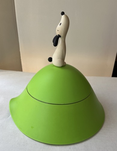 Alessi A Di Mirriam Mirri Dog Bowl Dish Lula Green Covered