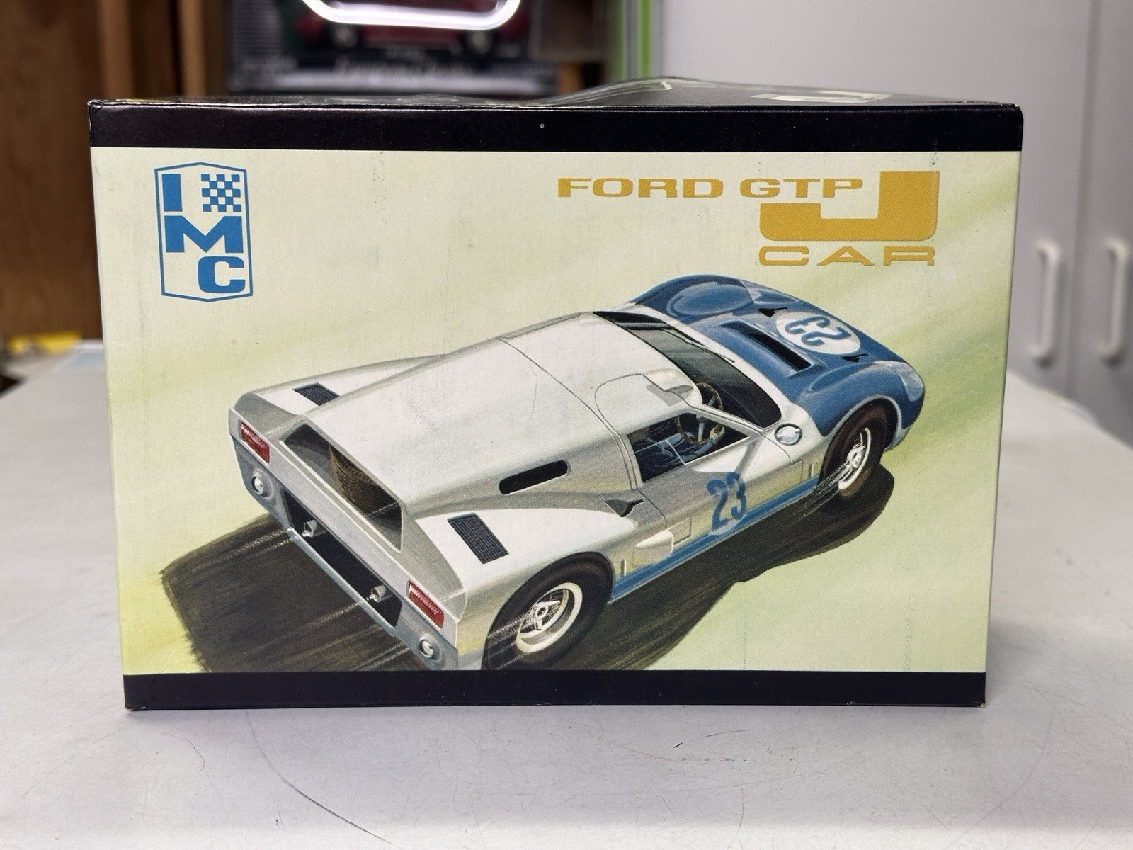UNBUILT 1:25 IMC model race car kit #23 FORD GTP 