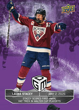 *ePack ONLY! Laura Stacey 2025-26 Upper Deck PWHL Game Dated Moments PURPLE #69