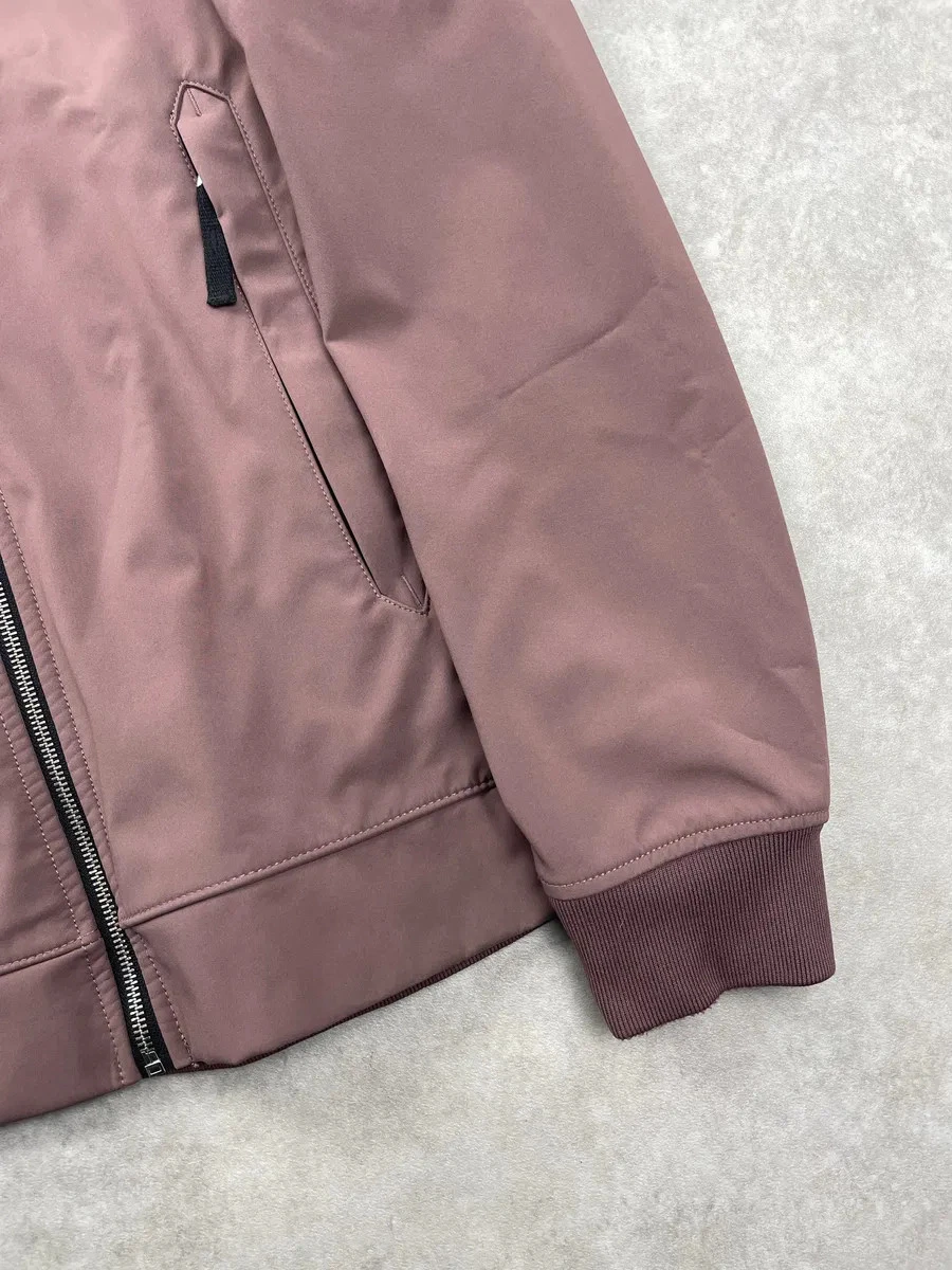 Stone Island Mauve Softshell Hooded Light Jacket (L) - product detail image 8