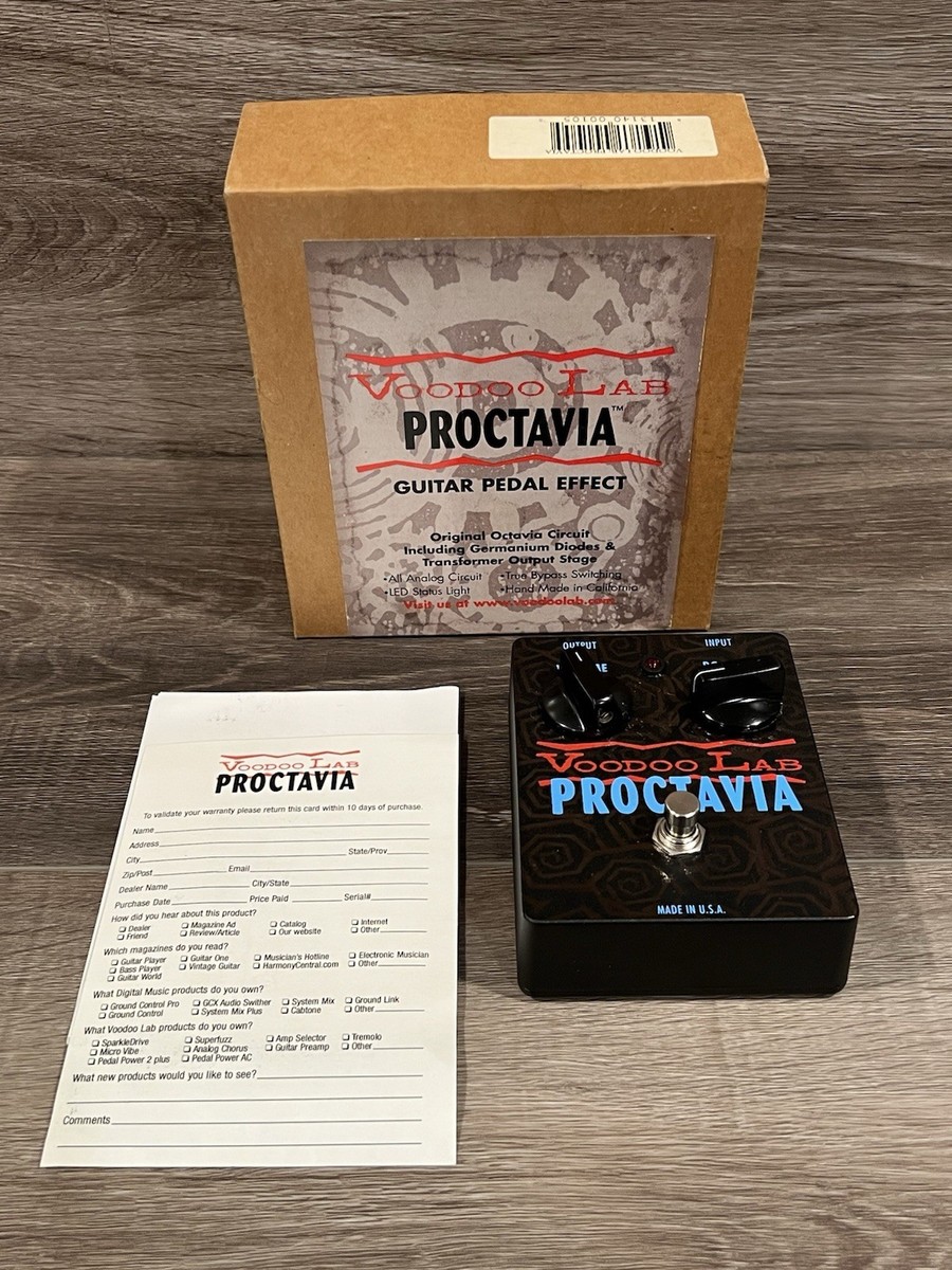 Voodoo Lab Proctavia Octave Fuzz Octaver Octafuzz Guitar Effect