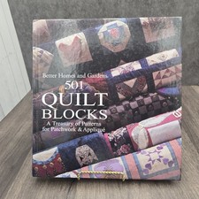 Better Homes  Gardens 501 Quilt Blocks Hardcover Patchwork Appliqu 