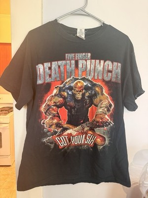 Five Finger Death Punch 2016 Tour Black T-Shirt Large