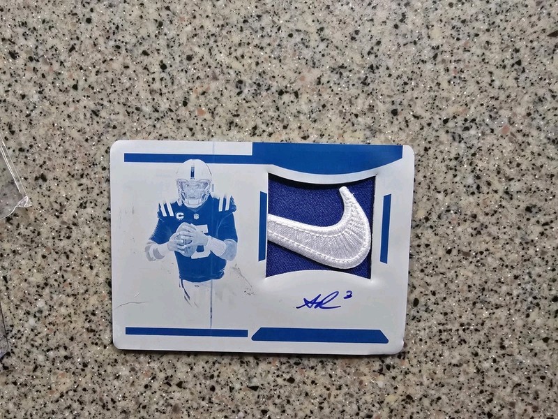 ANTHONY RICHARDSON 2024 NATIONAL TREASURES 1/1 AUTOGRAPH NIKE PATCH 1 OF 1 WOW!