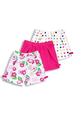 Shorts Fille, Ensemble de 3 Shorts Courts, en 100% Coton, Idéaux - Photo 1/4