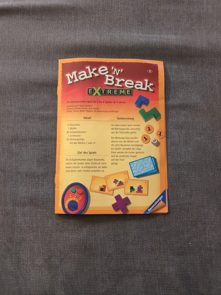 Juego Make 'n' Break Extreme de Ravensburger 2007 incompleto Foto 2 de 4