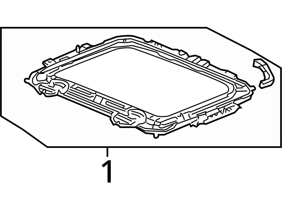 2003-2008 Honda Element POP-UP Sun Moon Roof Sunroof Assembly OEM - Image 4 of 4