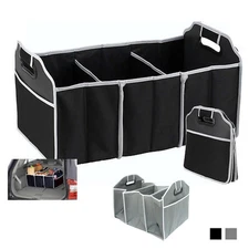 Trunk Organizer Collapsible Folding Caddy Car Truck Auto Storage Bin Bag New !