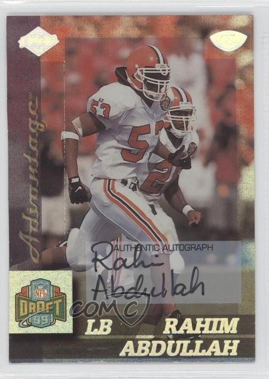 1999 Collector's Edge Advantage Rookie Auto Rahim Abdullah #151 Auto RC 0c2