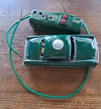 Vintage Linemar 1950's Remote Control Police Car Green See Photos