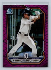 2024 Bowman Chrome #BCP-195 Max Clark fuschia reptilian /199