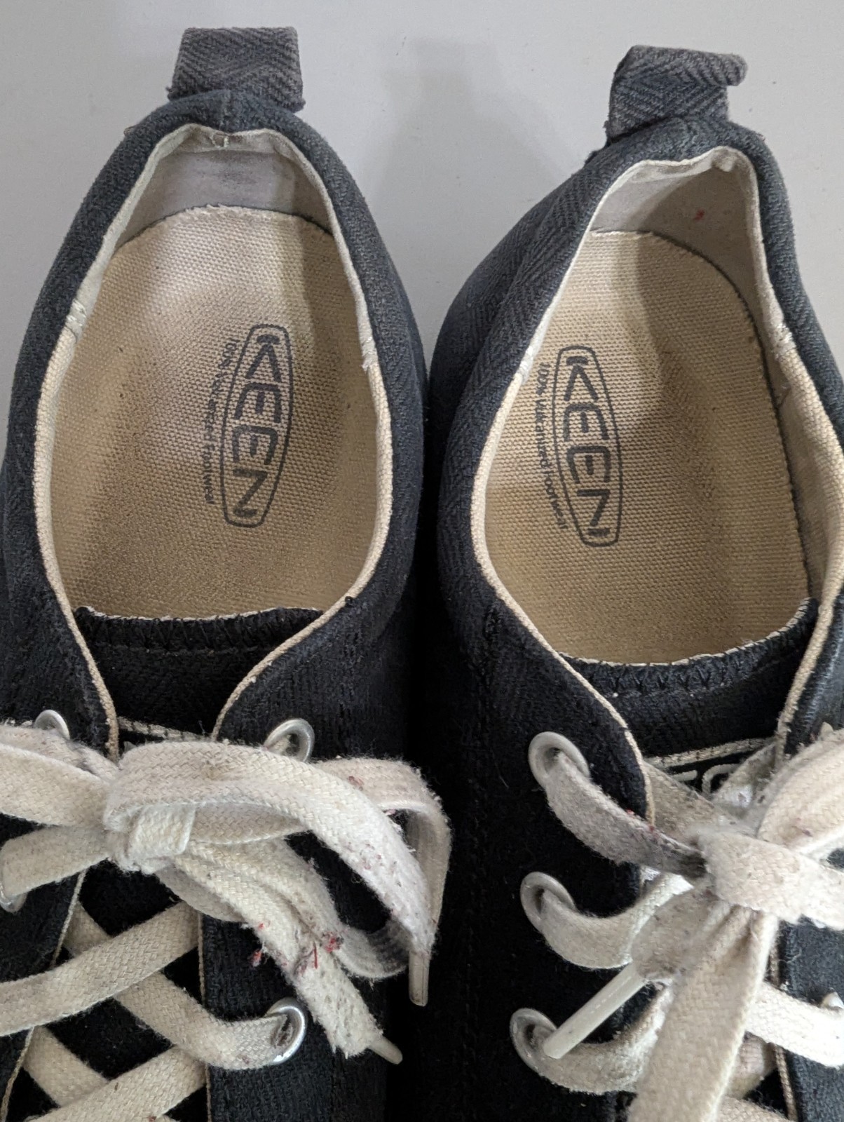 Scarpe sneakers Keen Elsa donna tela misura 9 5 nero bianco stringate 1017144