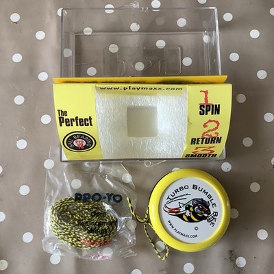 Rare Vintage Turbo Bumble bee Yo-yo Yoyo Playmaxx Boxed & Spare String