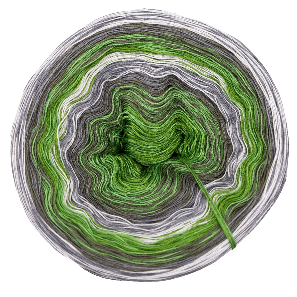 Bobbel Moos & Felsen Farbverlaufsgarn 3-/4-fädig 800-2000m Häkeln Stricken