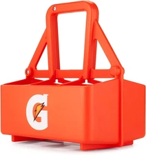 6-Pack Squeeze Bottle Carrier, Team Equipment, Orange