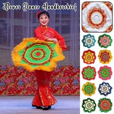 Unisex Fringe Dance Handkerchief Octagonal Towel Stage Performance Yangko Prop.