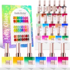 28Pcs 0.5Oz Gel Nail Polish Set Same Color Same Bottle Soak off Gel Polish Kit N
