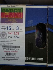 New 15lb Storm Hero The Joker Overseas Bowling Ball.