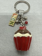 Red Cupcake Key Chain With LICK Tag