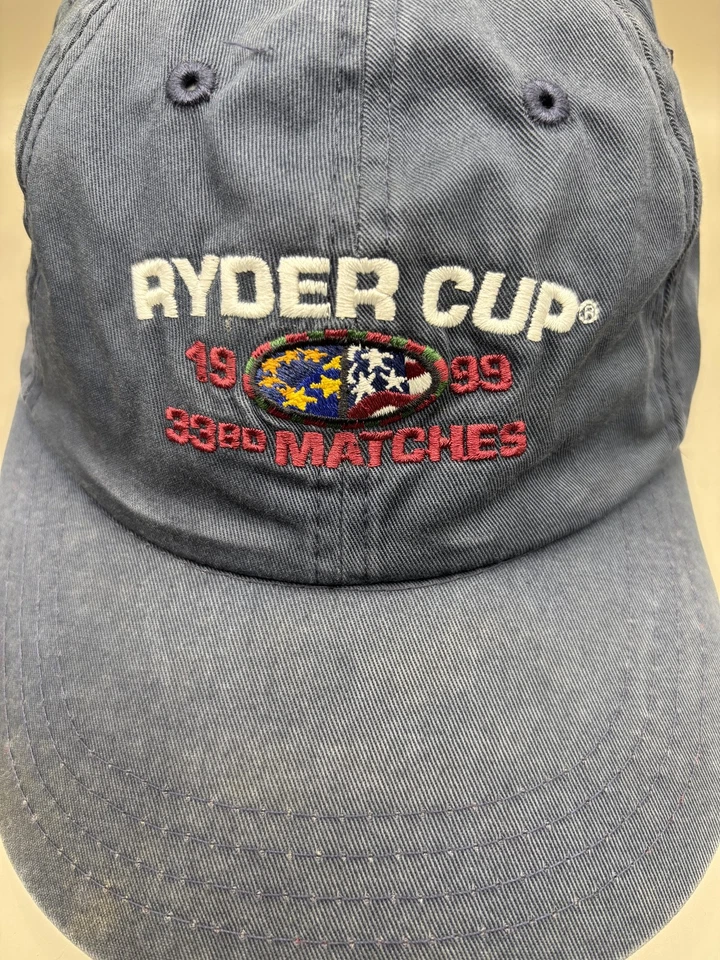 Gorra de colección Ryder Cup con correa trasera azul 1999 33 partidos de golf para hombre años 90 Foto 2 de 4