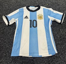 Adidas Argentina 2016 Lionel Messi #10 Home Jersey Youth Size 4 Jersey