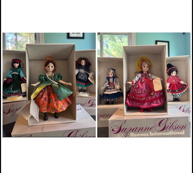 6 Vintage NIB Suzanne Gibson International Dolls