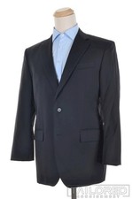 BROOKS BROTHERS Madison Solid Blue 100 Wool Blazer Sport Coat Jacket - 40 R