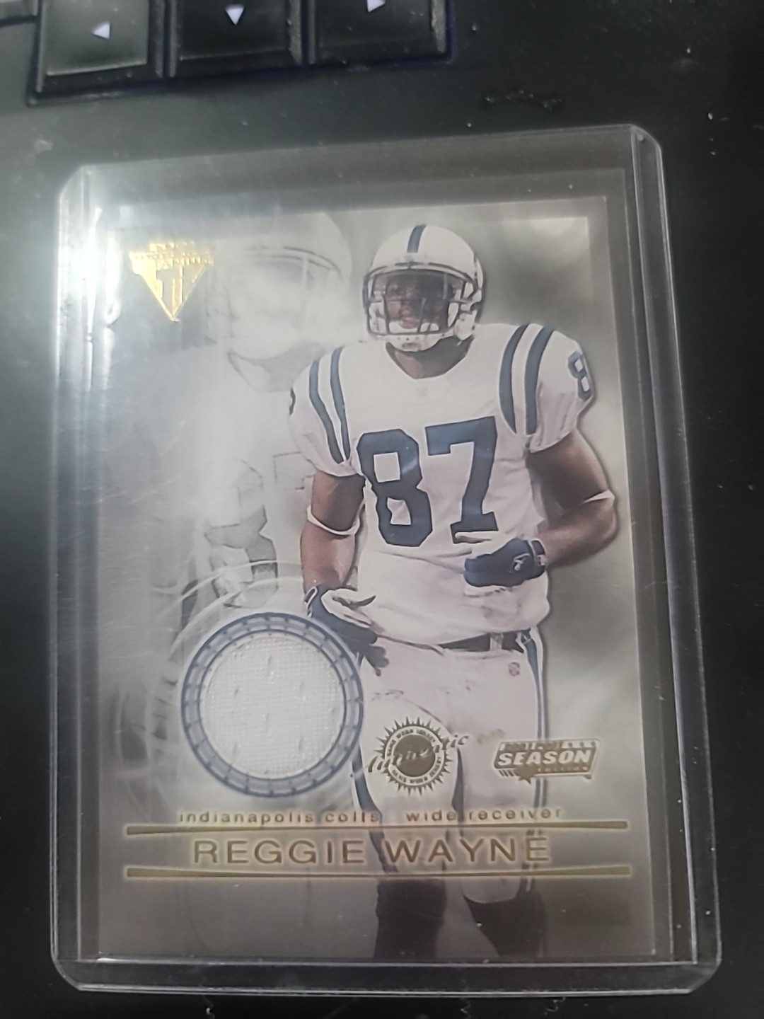 Reggie Wayne Pacific Private Stock Titanium Post Season Jersey #50 Base