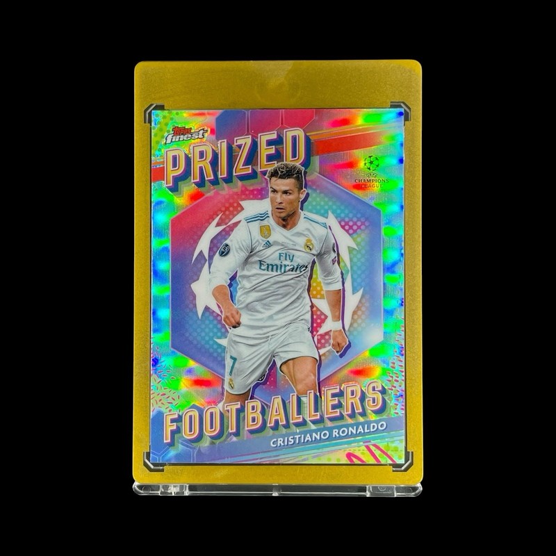 CRISTIANO RONALDO SILVER REFRACTOR 2023-24 Topps Finest Prized Footballers Card